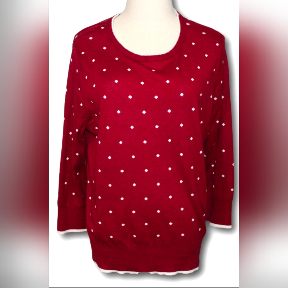 Festive Polka Dot Sweater